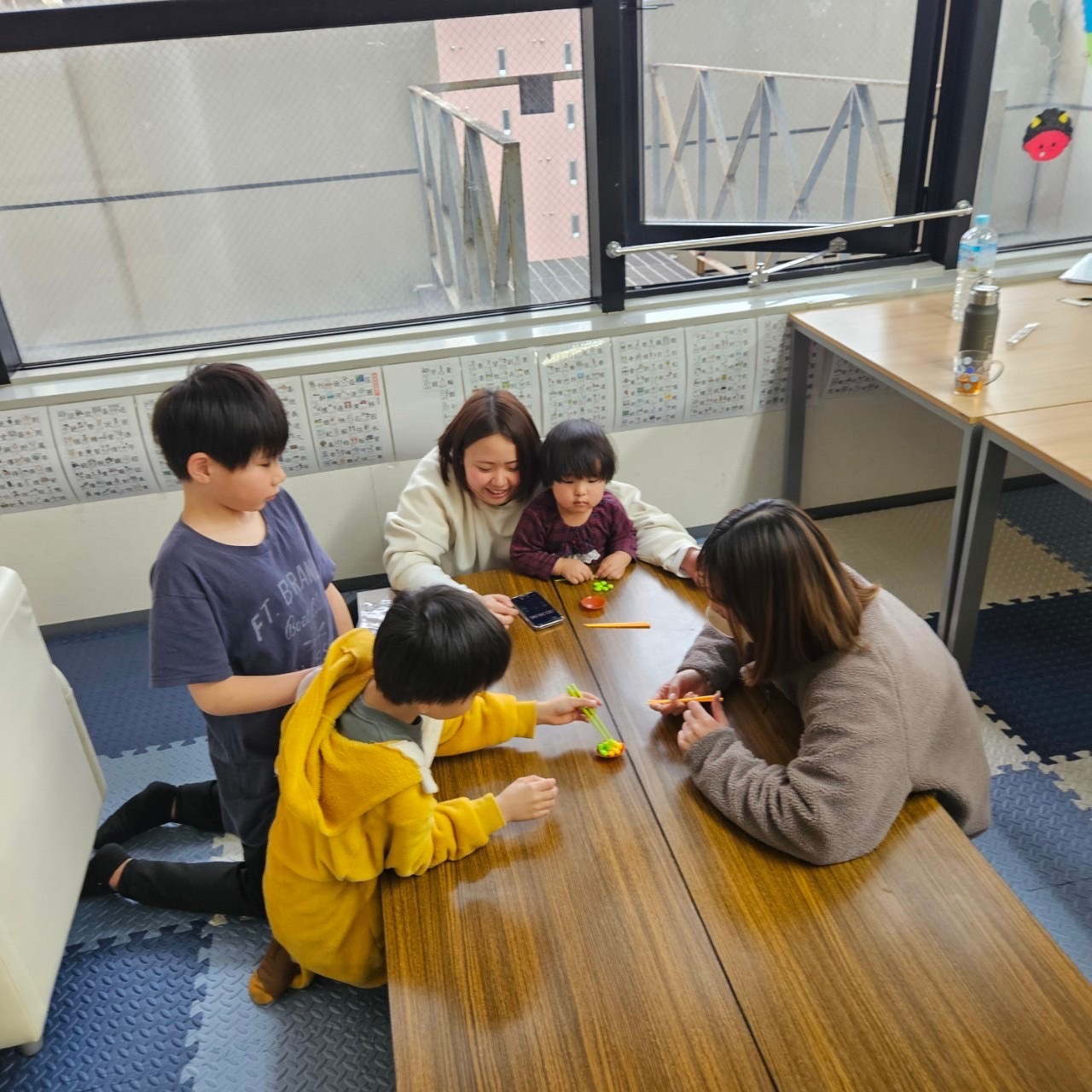 大阪市浪速区の放課後等デイサービスオハナピース大阪日本橋の花園町合同イベント、節分イベント